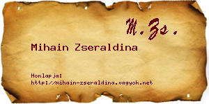 Mihain Zseraldina névjegykártya